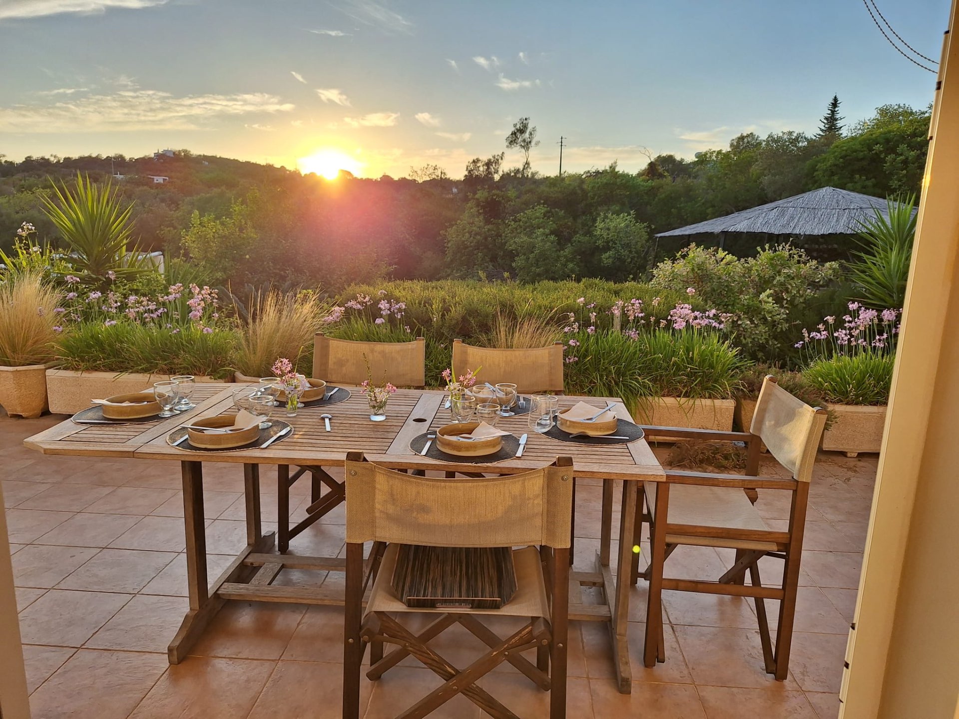 Sunset dinner at Casa Amani, Algarve