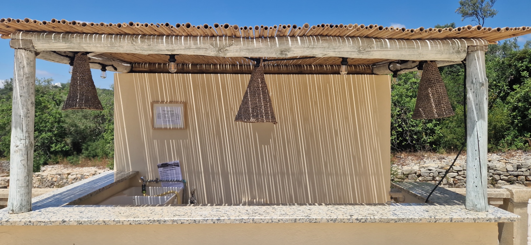 Outdoor bar at Casa Amani, Algarve